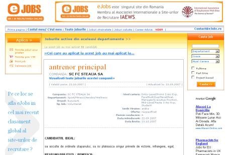 Steaua: caut antrenor fara responsabilitati