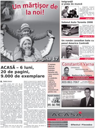 Succesul unui ziar romanesc din Canada