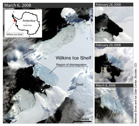 Antarctica se dezintegrează