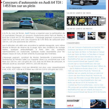 Noul Audi A4, record de consum