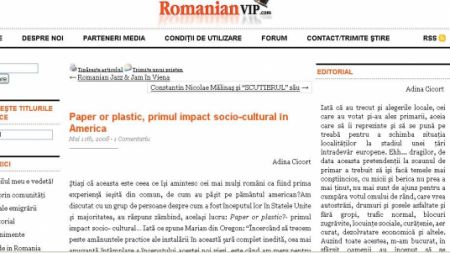 "Paper or plastic", primul impact socio-cultural în America