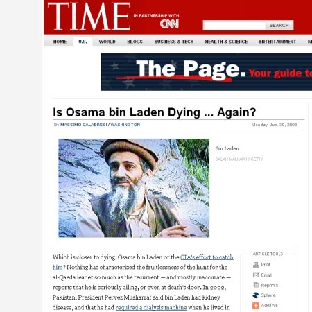 Raport CIA: Bin Laden e pe moarte