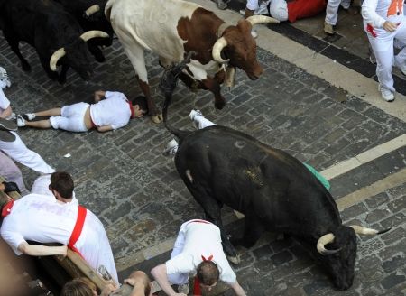 Român rănit de tauri la Pamplona