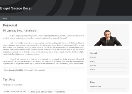Becali: "Mi-am tras blog, hahalerelor!"