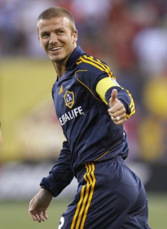 Beckham, primul gol pentru AC Milan