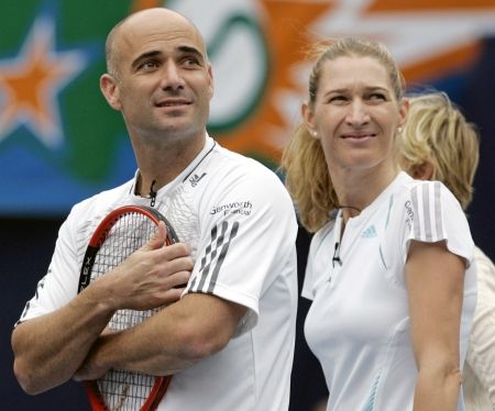 Agassi-Graf, dublu mixt la Wimbledon