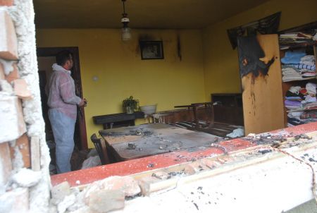 Bătrână din Sibiu rănită într-o explozie