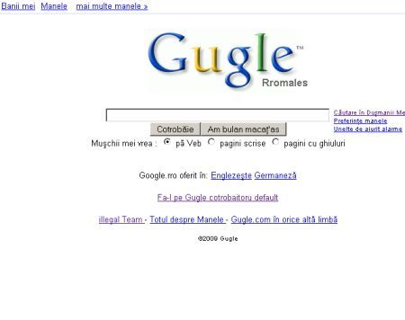 Gugle Rromales, "cotrobăitoru pă veb"