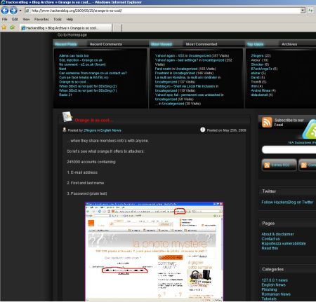 Mai mulţi români au hack-uit site-ul Orange Franţa