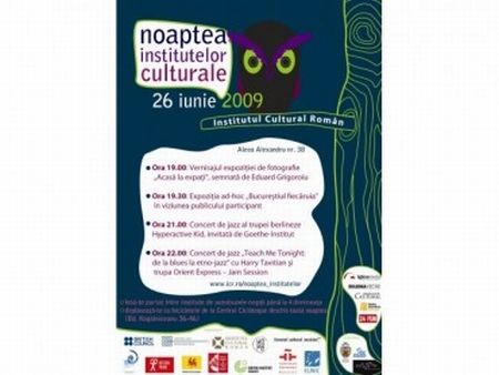 Noaptea Institutelor Culturale, la Bucureşti