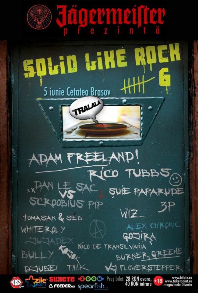 Adam Freeland, cap de afiş la festivalul Solid Like Rock