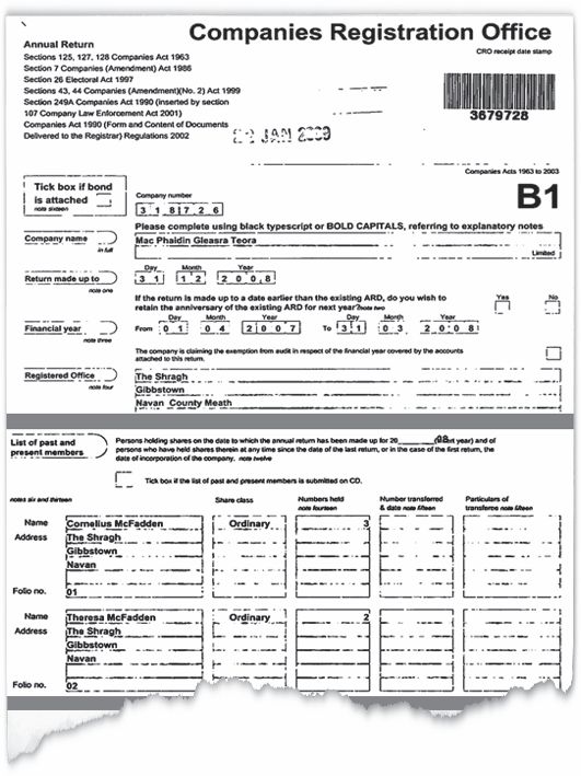 DRUMUL BANILOR: Filiera irlandeză