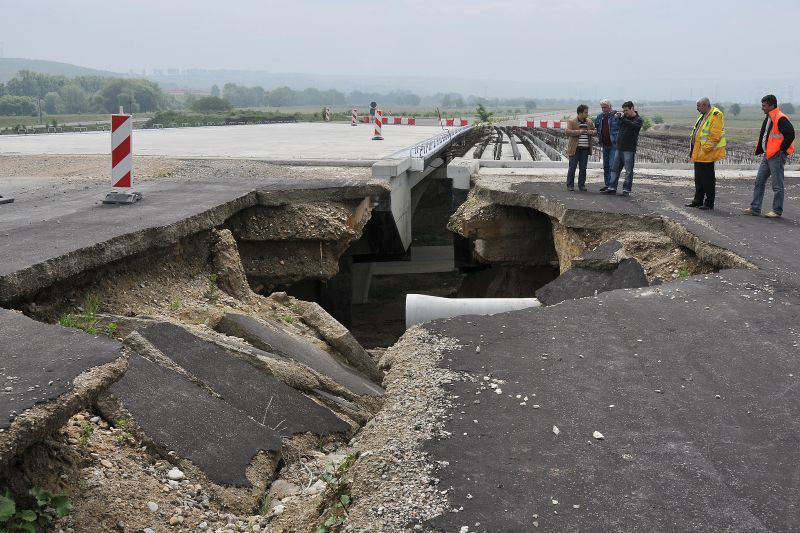 Centura Sibiului, în aer. Lucrările bat pasul pe loc
