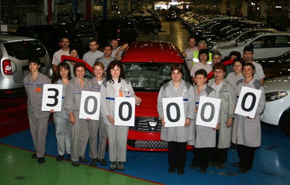 Dacia a bifat break-ul Logan cu numărul 300.000
