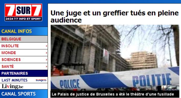 Judecător şi grefier, ucişi la Bruxelles