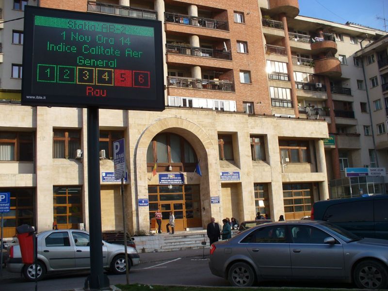 Aer poluat în Alba Iulia şi Sebeş