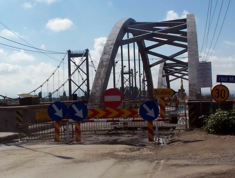 Alba: Pod redeschis şi pentru traficul greu