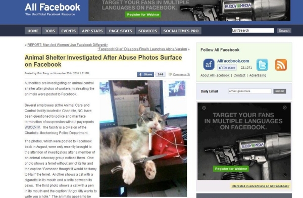 Facebook bagă în boale şi aduce poliţia la uşă