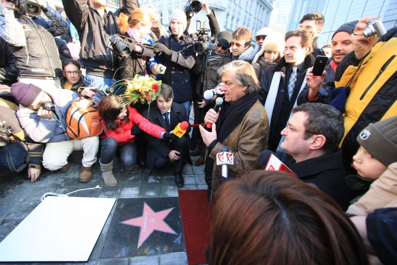 Florin Piersic, prima stea pe Walk of Fame-ul bucureştean