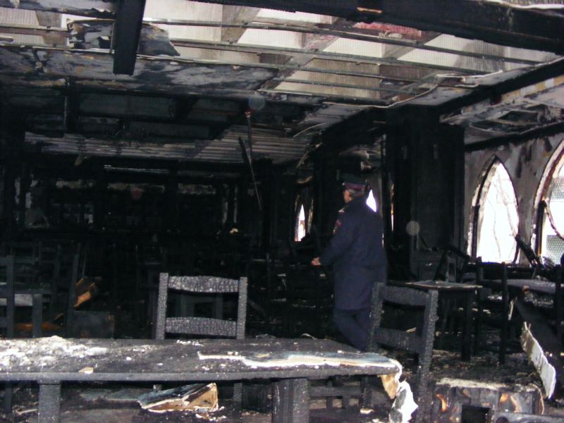 Incendiul din “Pub 75" a fost provocat de un întrerupător defect