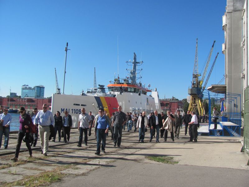 Navă a poliţiei române de frontieră, în misiune în Marea Mediterană