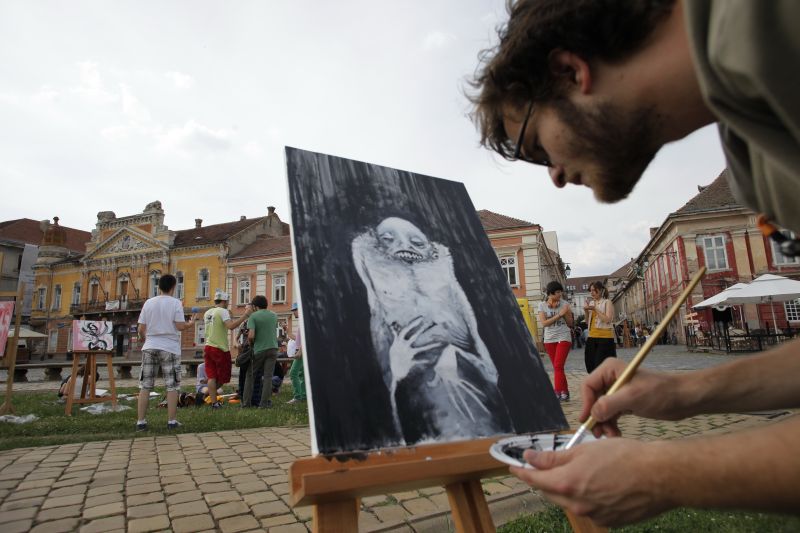 Arta a ieşit în stradă la Timişoara