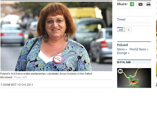 Polonia are primul parlamentar transsexual
