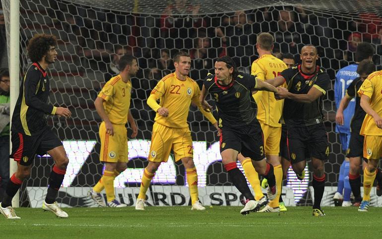 Belgia - România 2-1. Cociş a marcat un autogol. Raţ a ratat un penalty!
