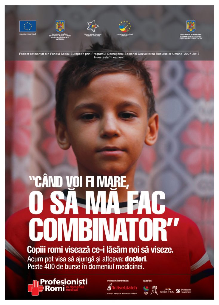Campanie pentru integrarea în şcolile de medicină a romilor: "Copiii romi visează ce-i lăsăm noi să viseze"