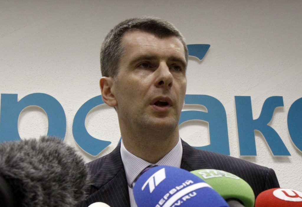 Miliardarul rus Mihail Prohorov intră în cursa pentru Kremlin