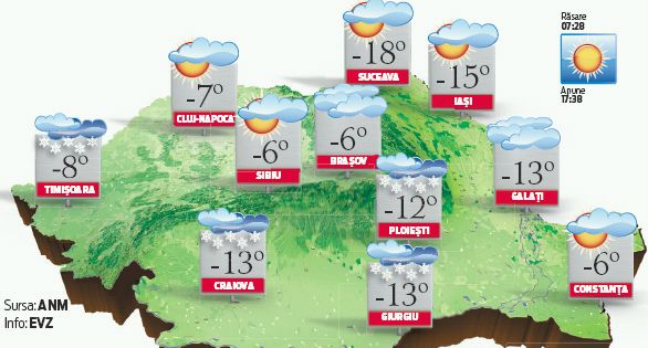 Avertizări meteo pe bandă rulantă. România, sub COD PORTOCALIU de ninsori