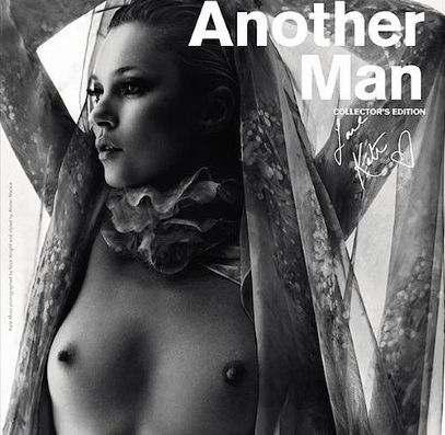 Kate Moss, topless pentru “Another Man”