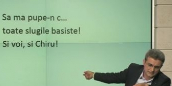 Radu Mazăre a trimis un SMS către B1: "Să mă pupe în c...toate slugile băsiste"