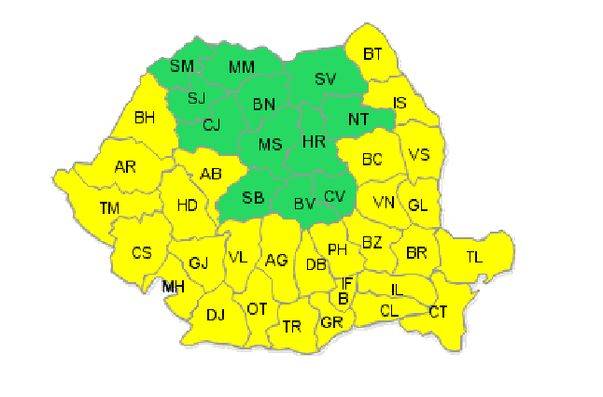 COD GALBEN DE CANICULĂ. Vezi judeţele care au primit avertizare!