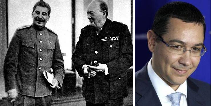 PONTA nu i-a citat corect nici pe STALIN şi CHURCHILL. CITATELE incriminate se referă la lichidarea a 50.000 de germani