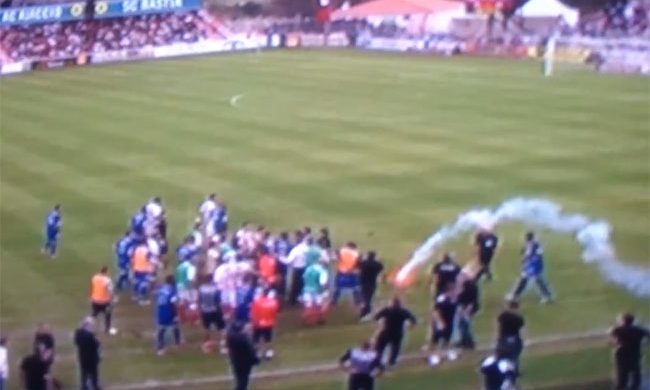 Corsicanii s-au bătut la derby-ul Ajaccio - Bastia! VIDEO