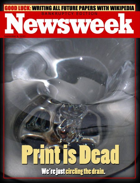 Newsweek renunţă la versiunea tipărită