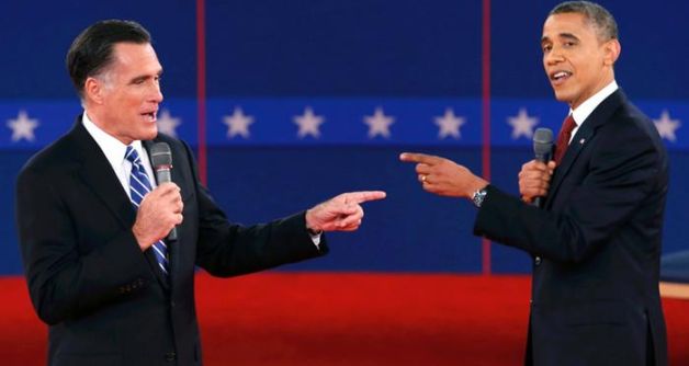 Romney-Obama, luptă corp la corp