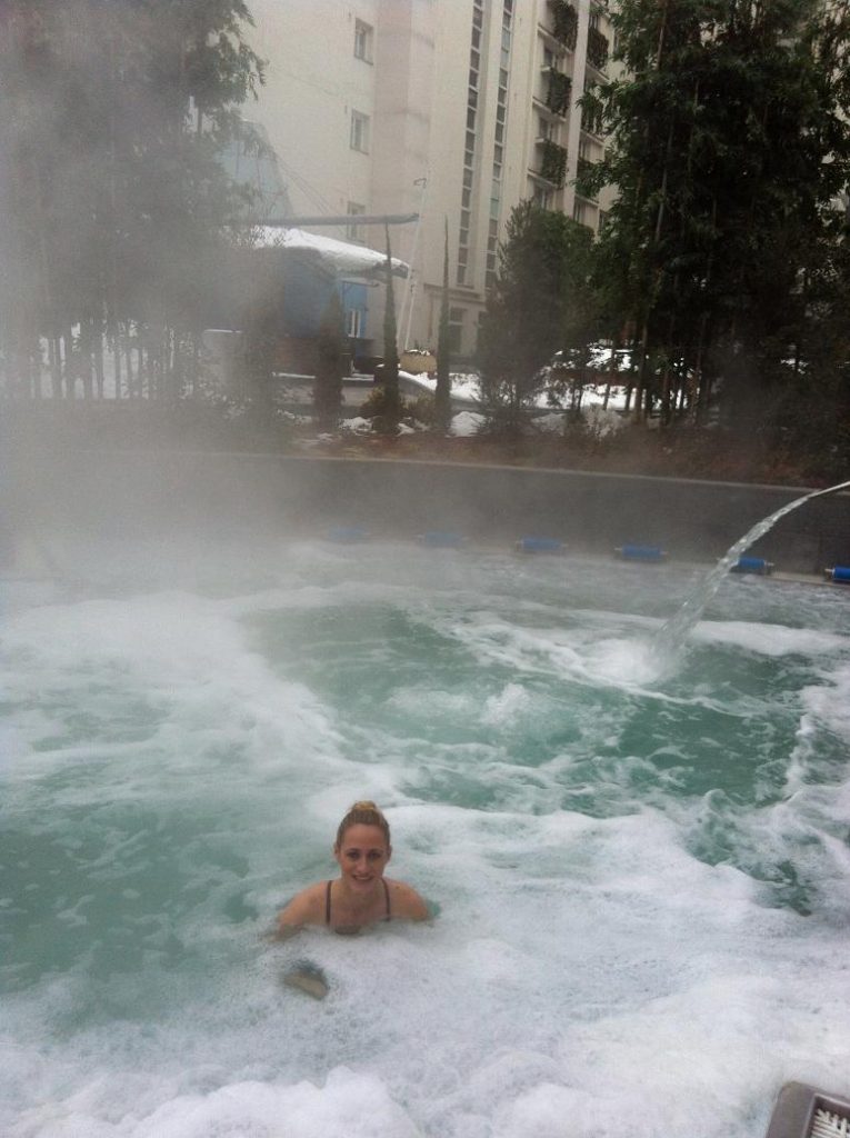 Camelia Potec, în costum de baie la minus trei grade Celsius