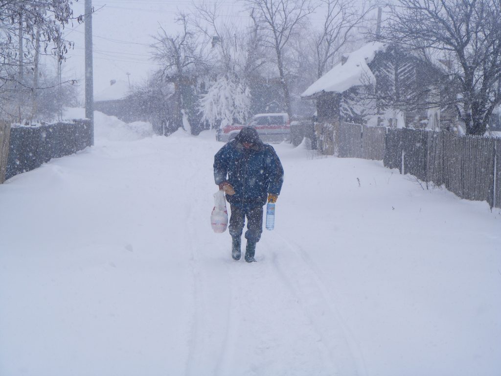 Codul portocaliu de viscol a fost înlocuit cu un cod galben. VEZI județele afectate.
