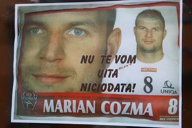 Marian Cozma, comemorat la un meci de Liga Campionilor