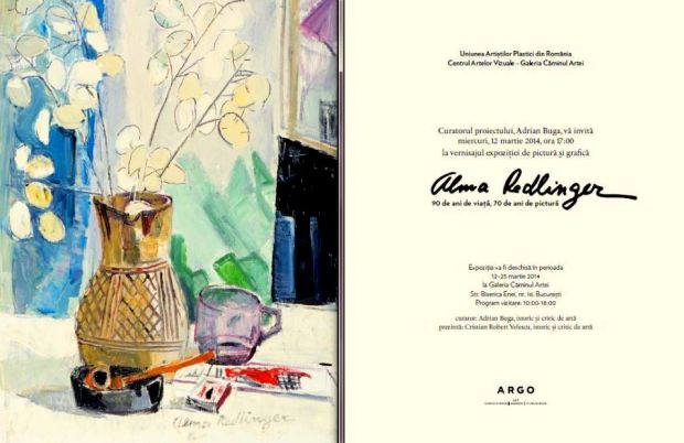 Alma Redlinger - 90 de ani de viaţă, 70 de ani de pictură