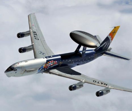 Avion francez de tip AWACS, misiune deasupra României