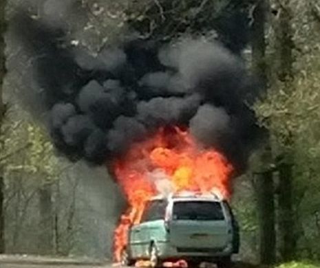 “Maşina noastră e în flăcări şi suntem înconjuraţi de LEI! Ce facem, ne dăm jos sau rămânem la locul nostru?!” Vezi ce decizie a luat o mamă pentru copiii ei