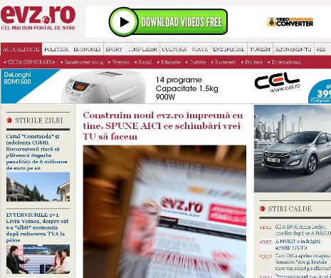 NOUL evz.ro, peste 1,1 MILIOANE de afișări pe zi. Toate ideile cititorilor au fost puse în practică pentru ZONA de COMENTARII. Construim mai departe împreună cu tine!