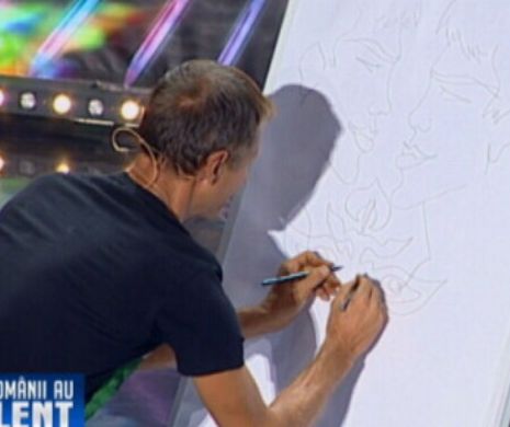 Românii au talent. Omul care desenează cu orice parte a corpului, în finală