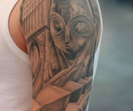 Un tânăr din Târgu-Jiu și-a tatuat operele lui Constantin Brâncuși pe corp