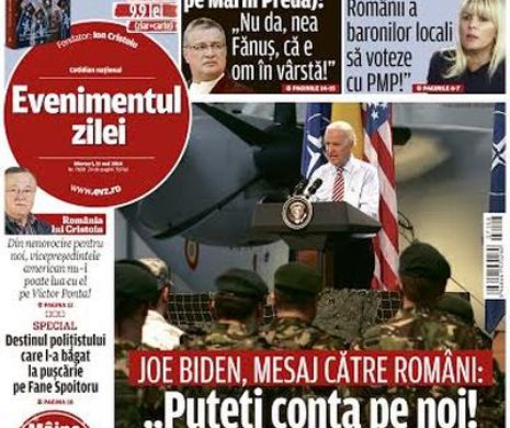 Ce puteţi citi în Evenimentul zilei de miercuri, 21 mai