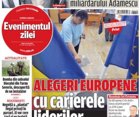 Ce puteţi citi in Evenimentul zilei de vineri, 23 mai