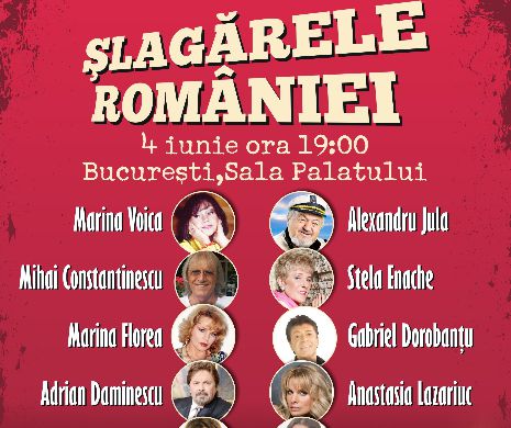 Eveniment la Sala Palatului: Maratonul muzicii uşoare româneşti